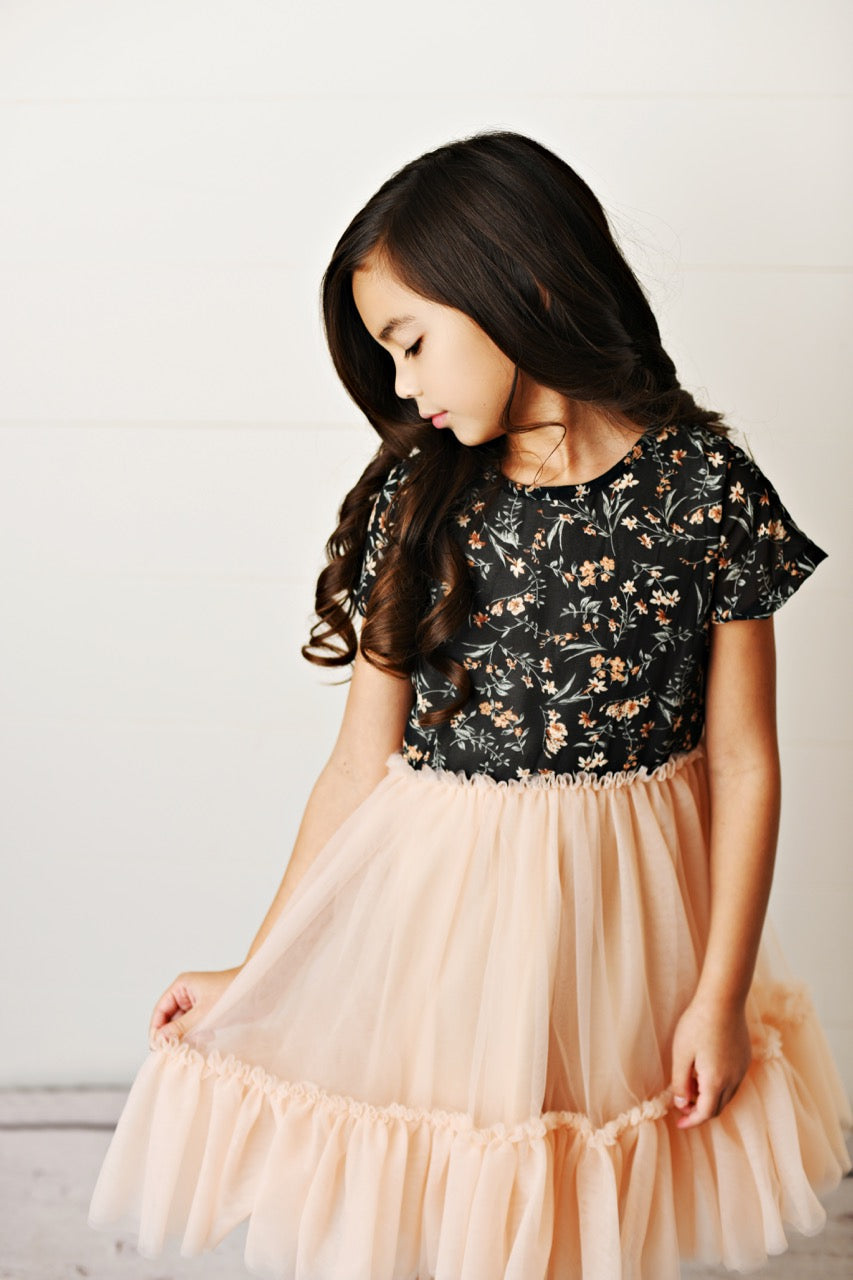 Peach Tulle Dress