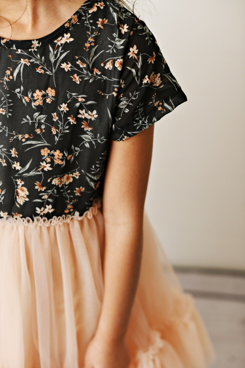 Peach Tulle Dress