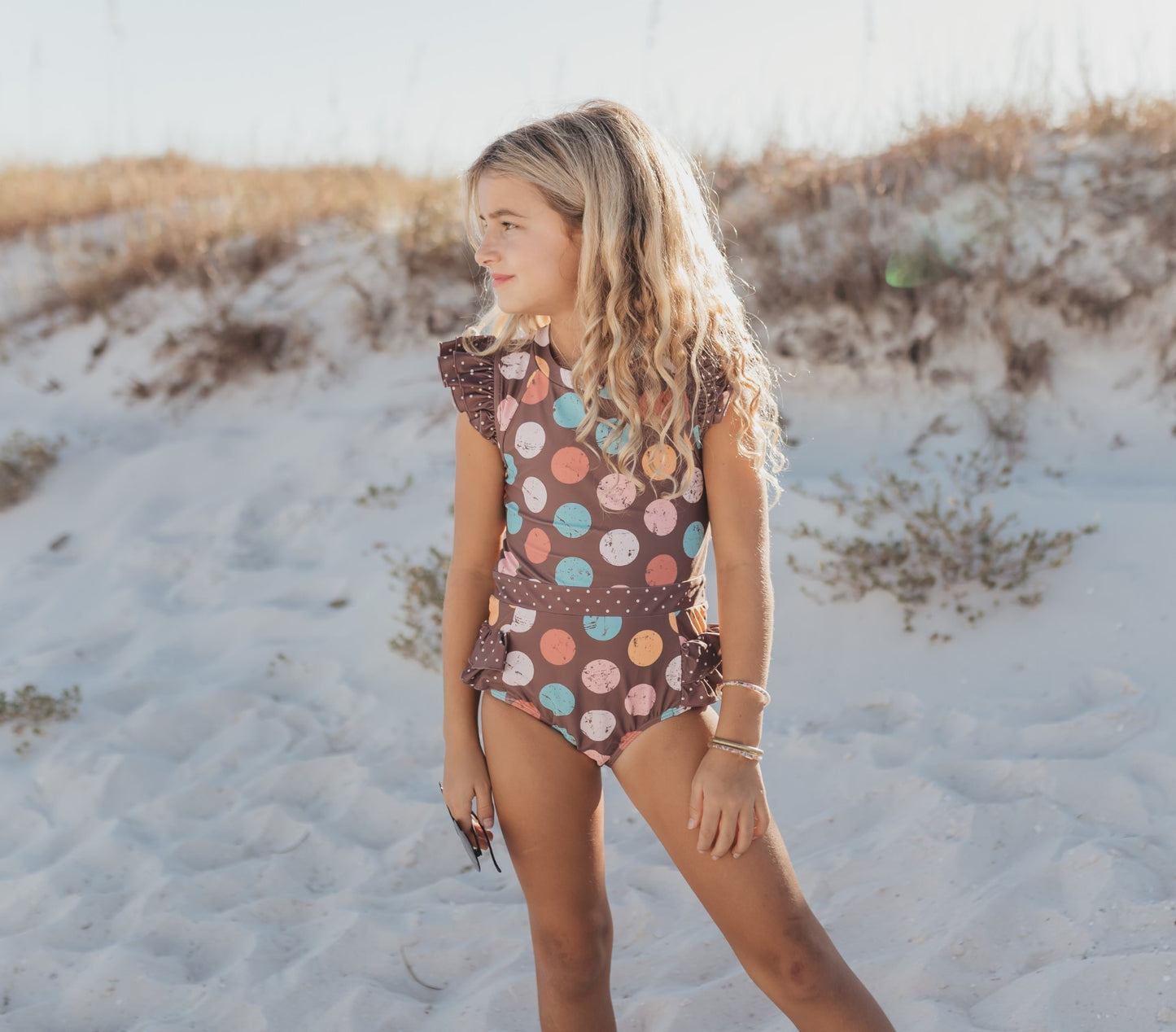 Chocolate Dot Swimsuit