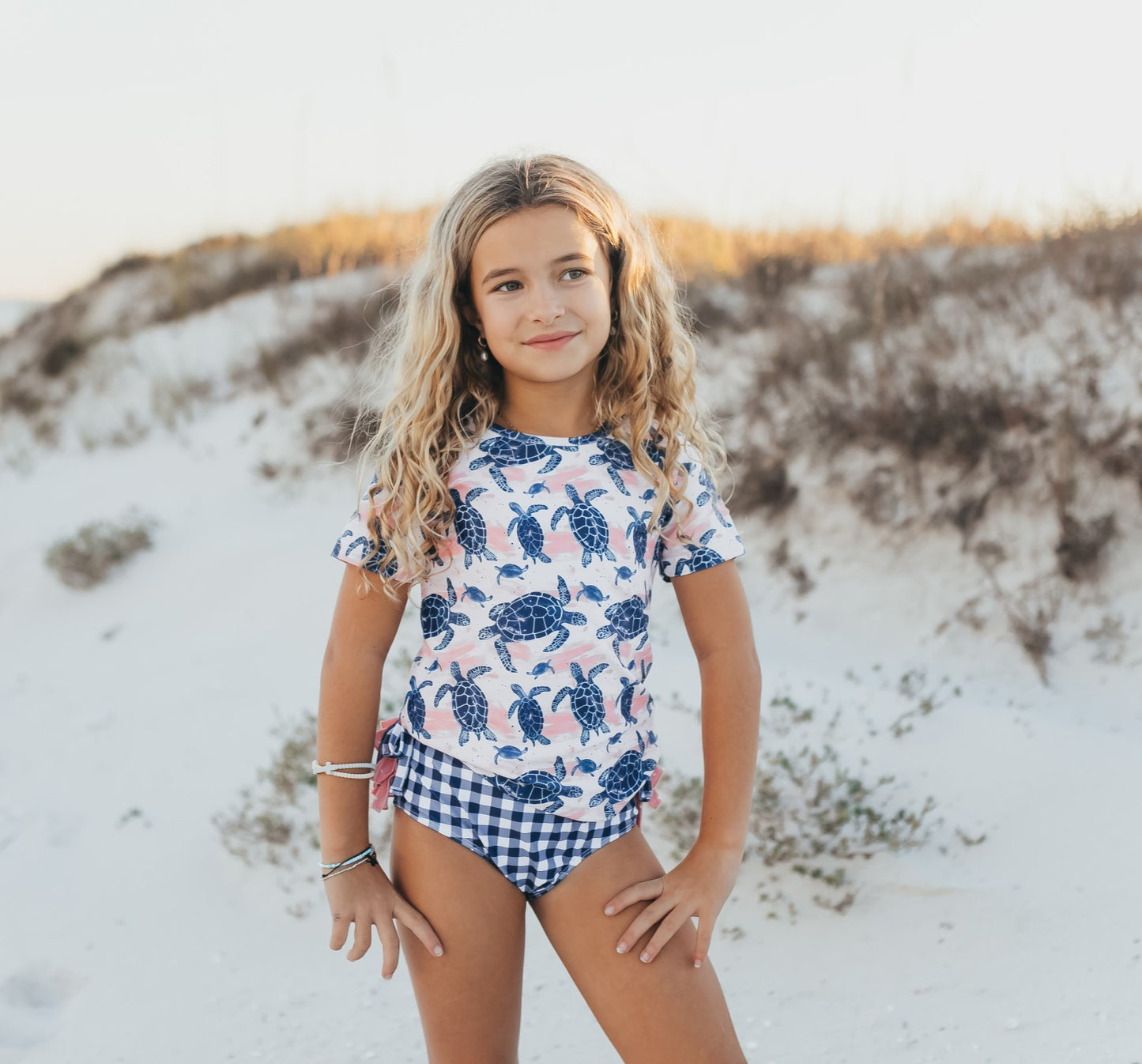 Sea Turtle Rash Guard Swimsuit