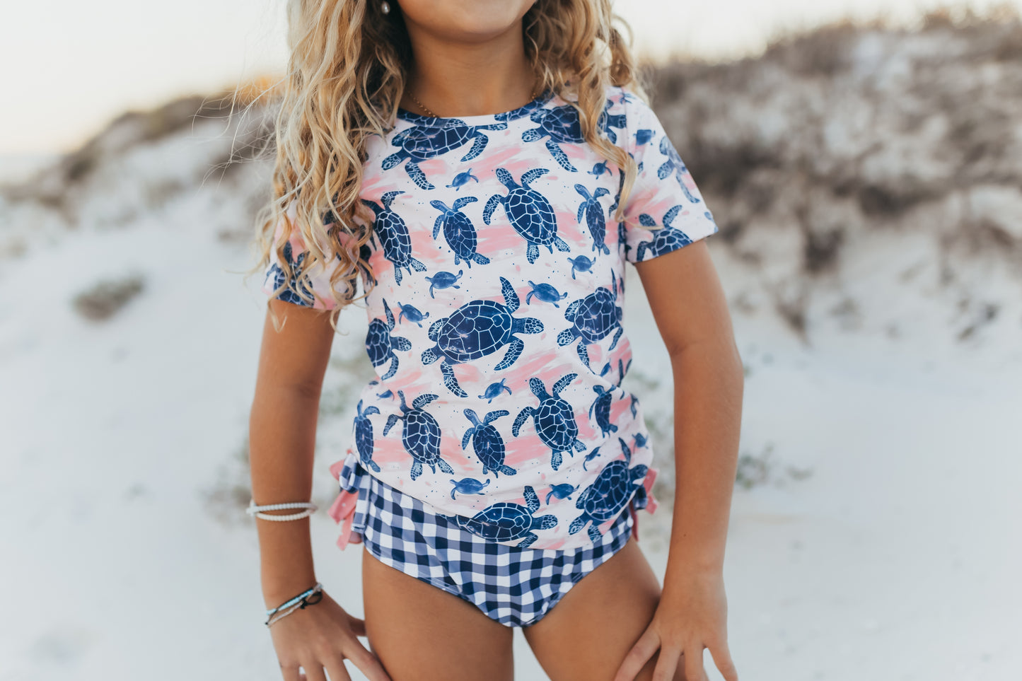 Sea Turtle Rash Guard Swimsuit