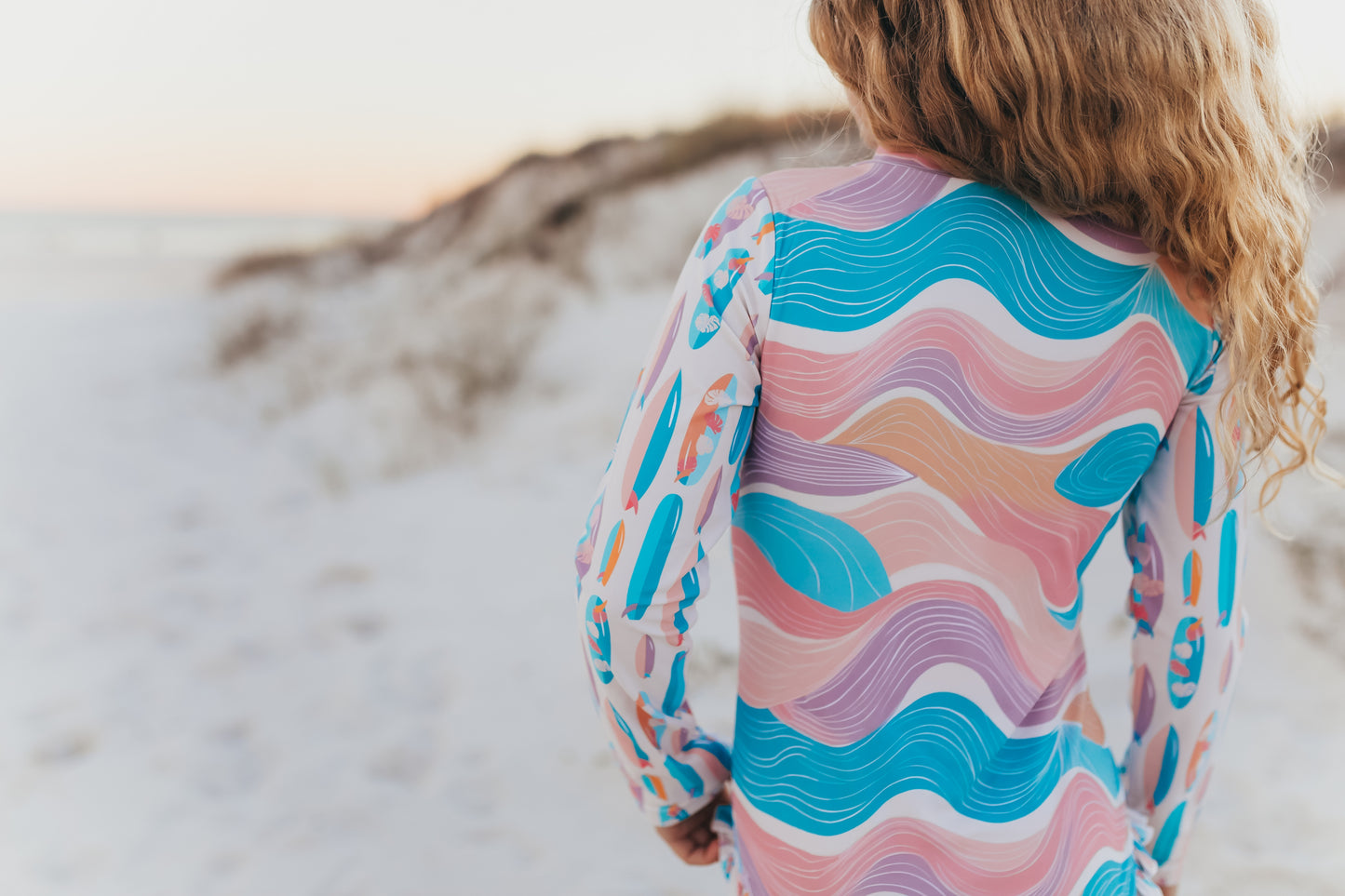 Surf Wave Zip Swimsuit