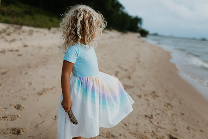 Pastel Blue Rainbow Dress