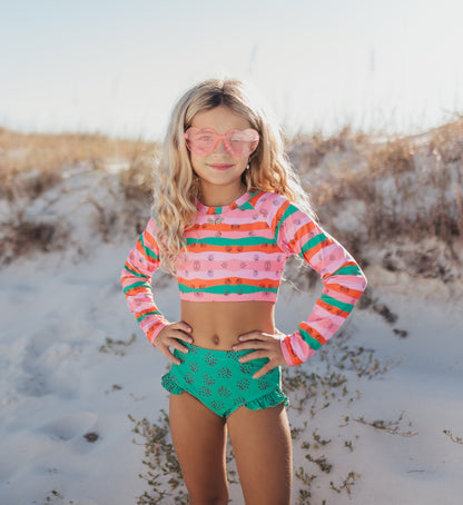 Green 2 Piece Swimsuit