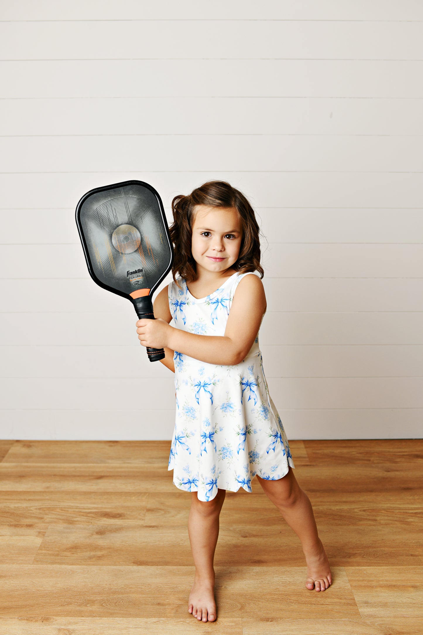 Active Blue Bow Dress