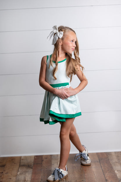 Active Green Check Dress