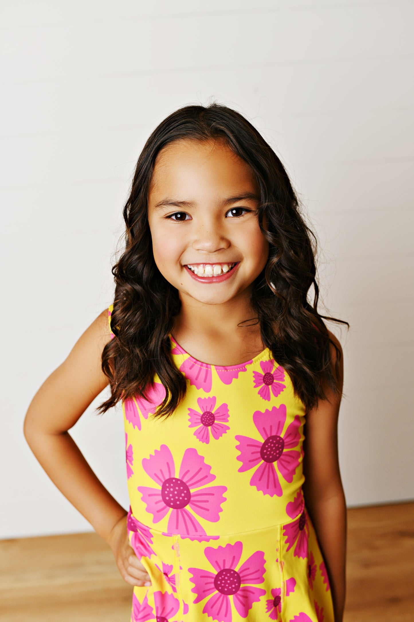 Active Hot Pink Floral Dress