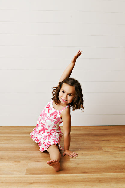 Active Pink Bow Dress
