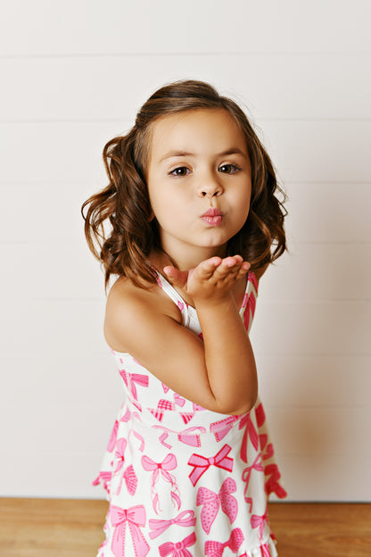 Active Pink Bow Dress