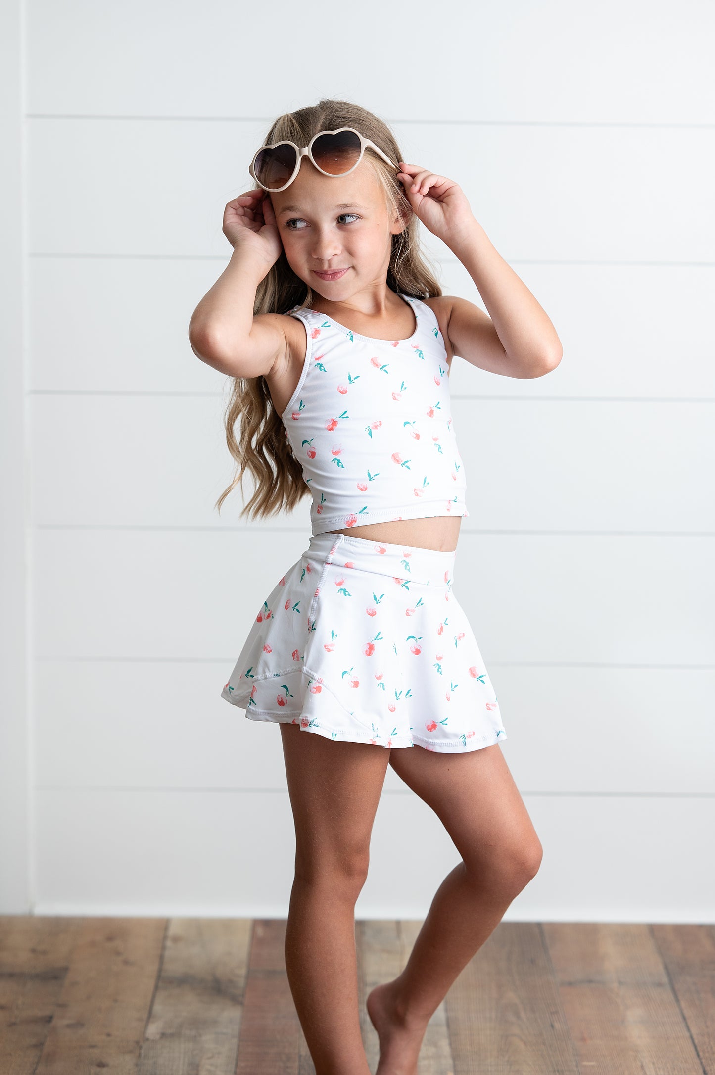 Active Peach Floral Set