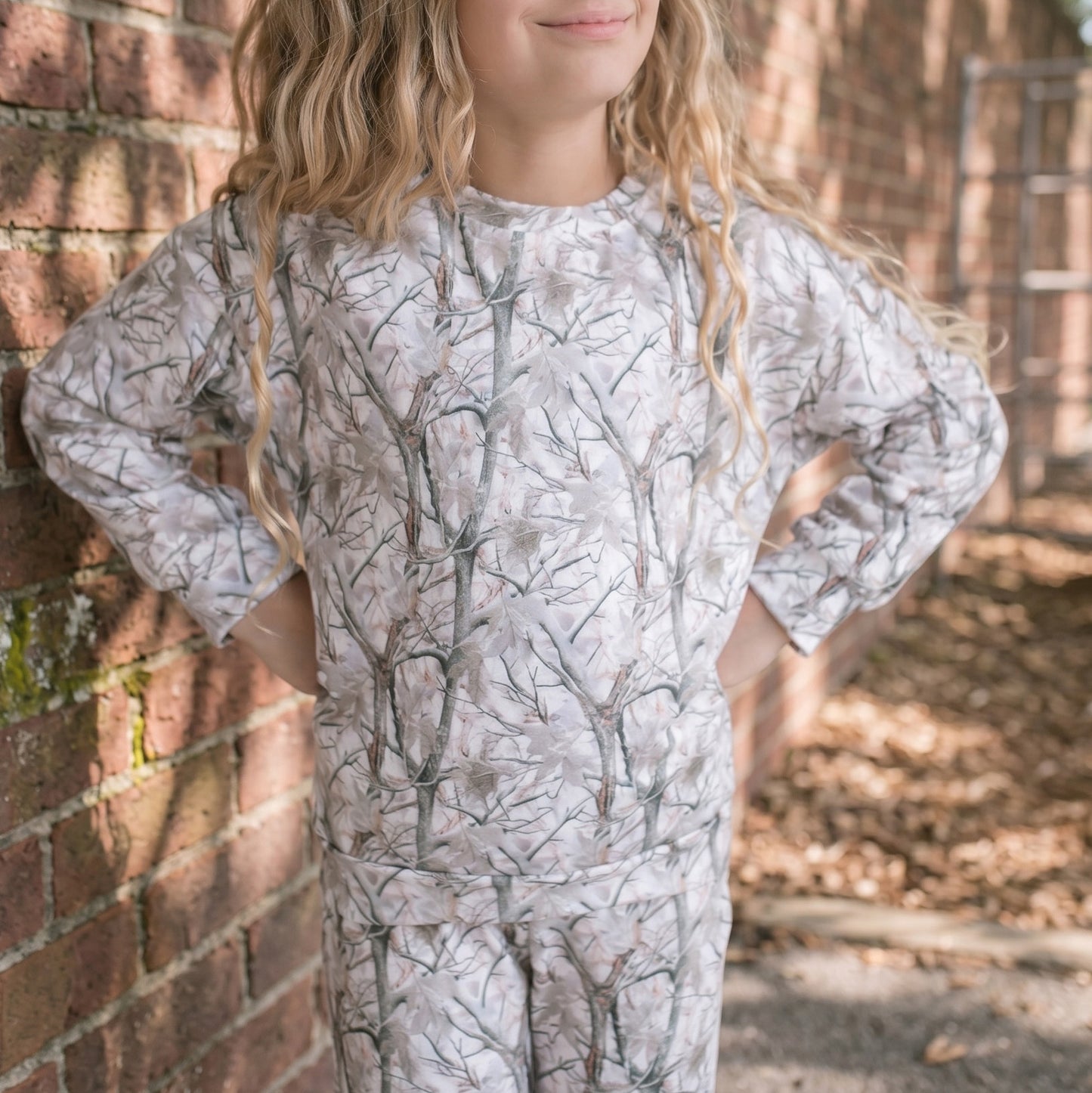 Ava Woodland Camo Sweat Set