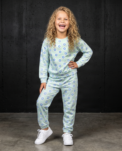 Ava Flower Sweat Set