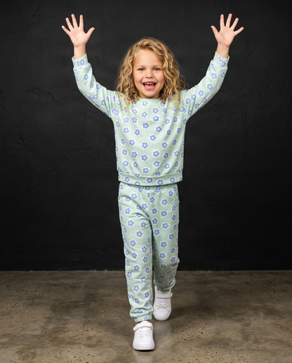 Ava Flower Sweat Set