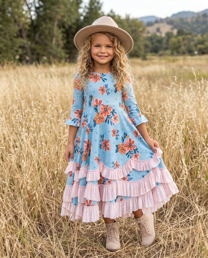 Bella Winter Garden Ruffles Dress