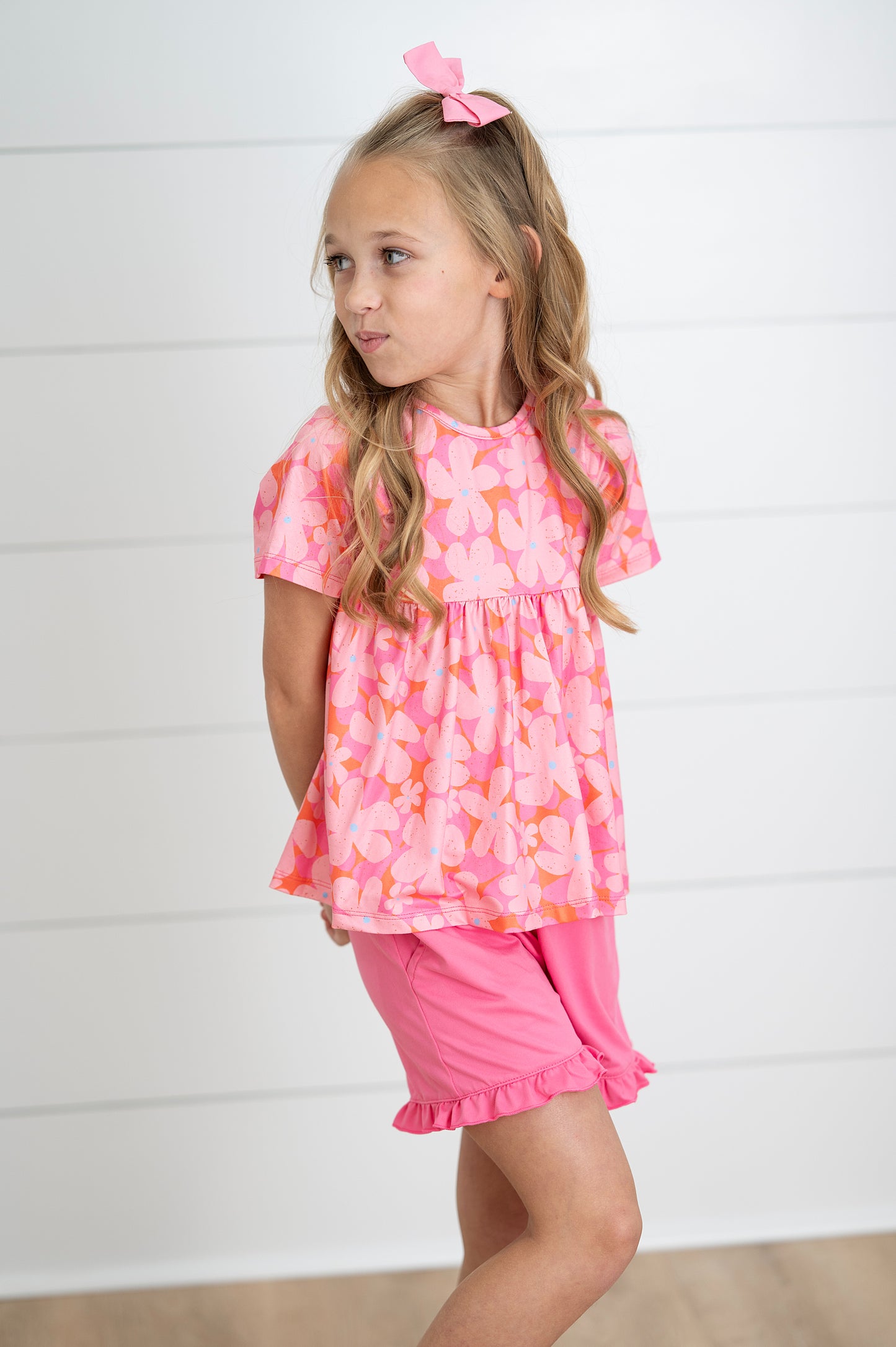 Brynn Pink Floral Short Set
