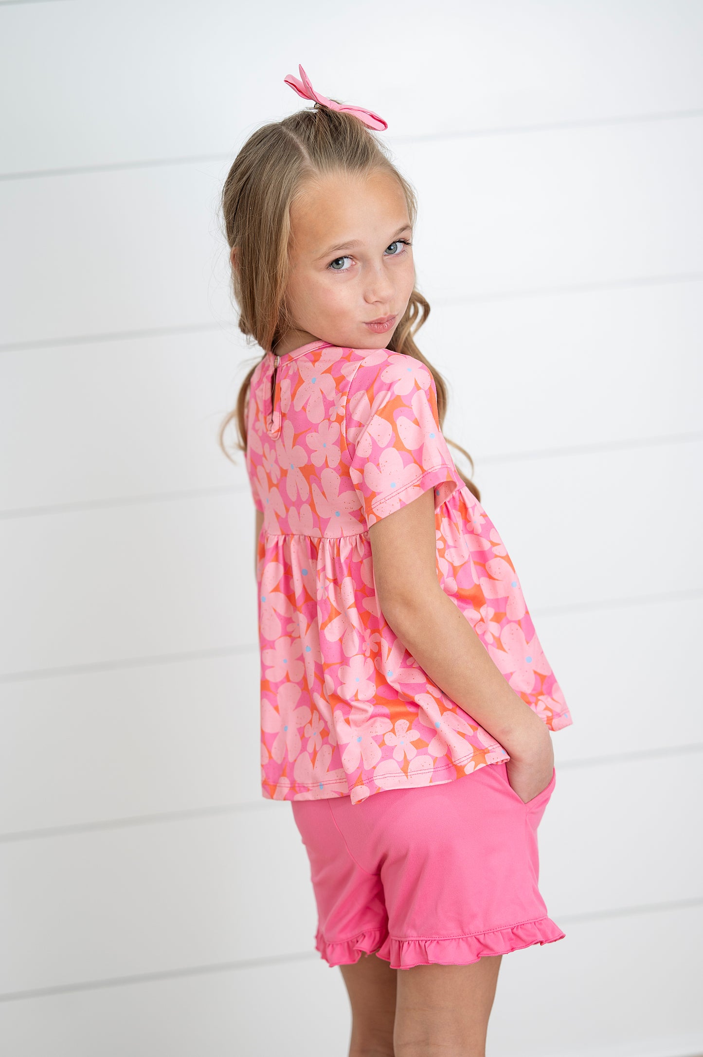 Brynn Pink Floral Short Set