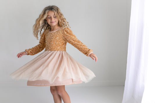 Champaign Sequin Dress
