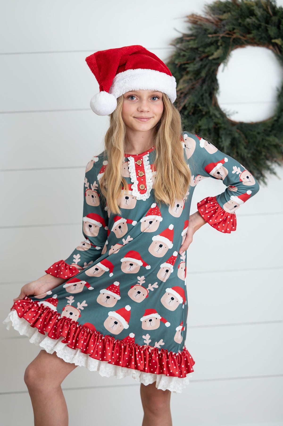 Christmas Bear Lounge Gown