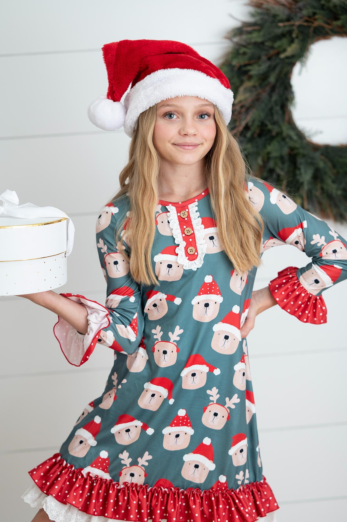 Christmas Bear Lounge Gown
