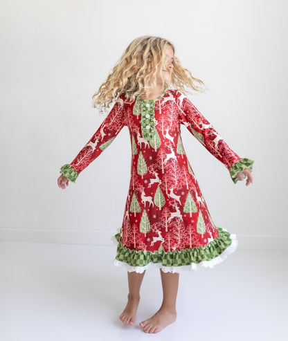 Christmas Deer Lounge Play Gown