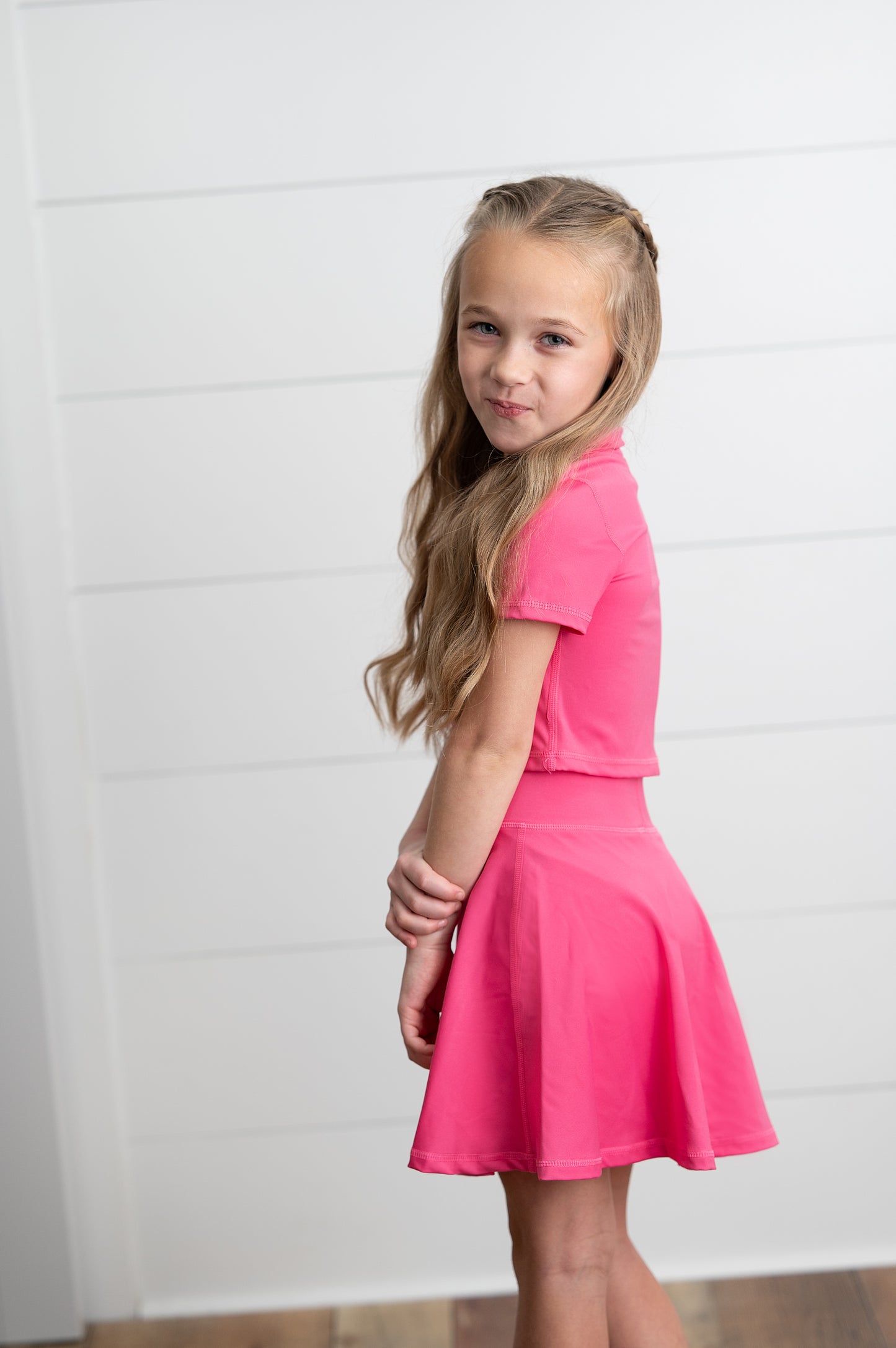 Active Bright Pink Polo Set