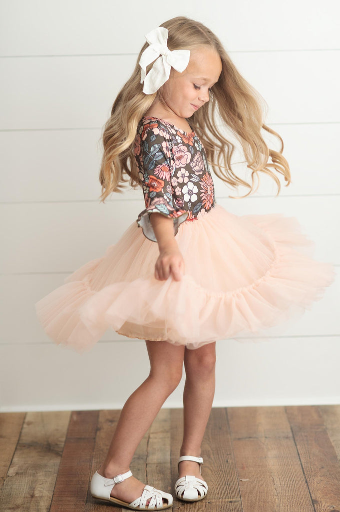 Peach Tulle Dress