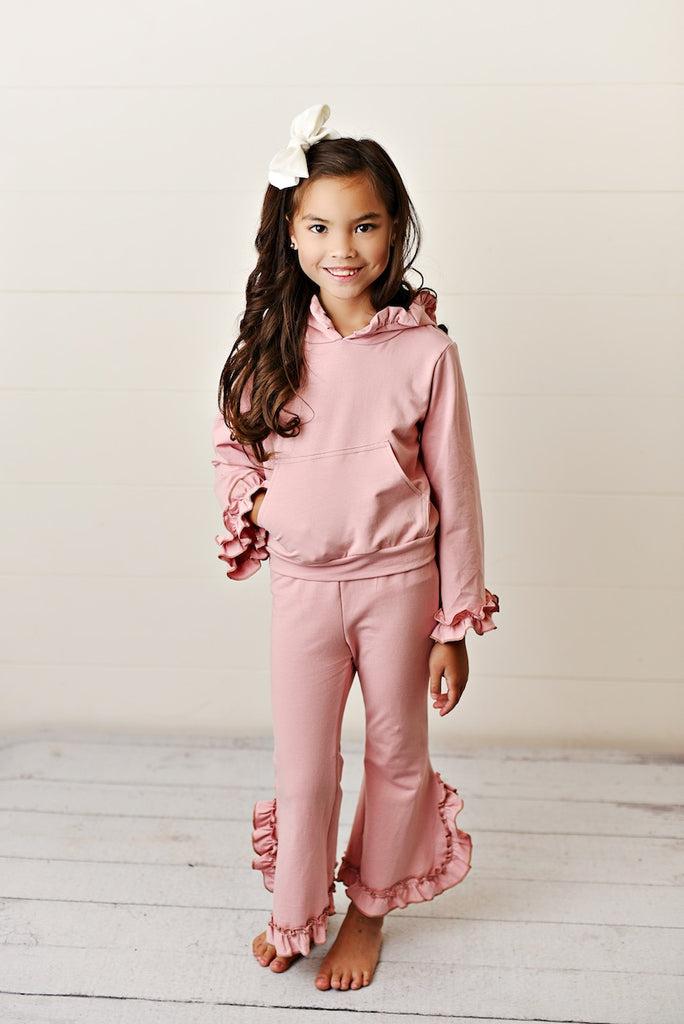 Dusty Pink Hooded Set
