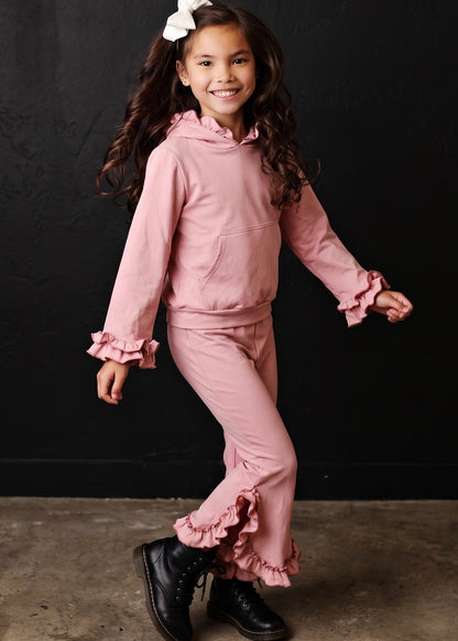 Blush Pink Hooded Set
