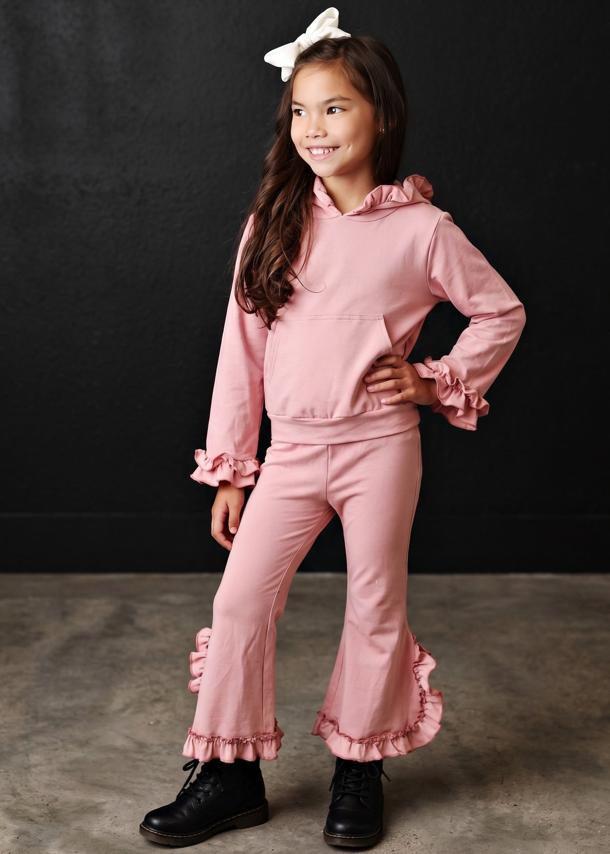 Blush Pink Hooded Set