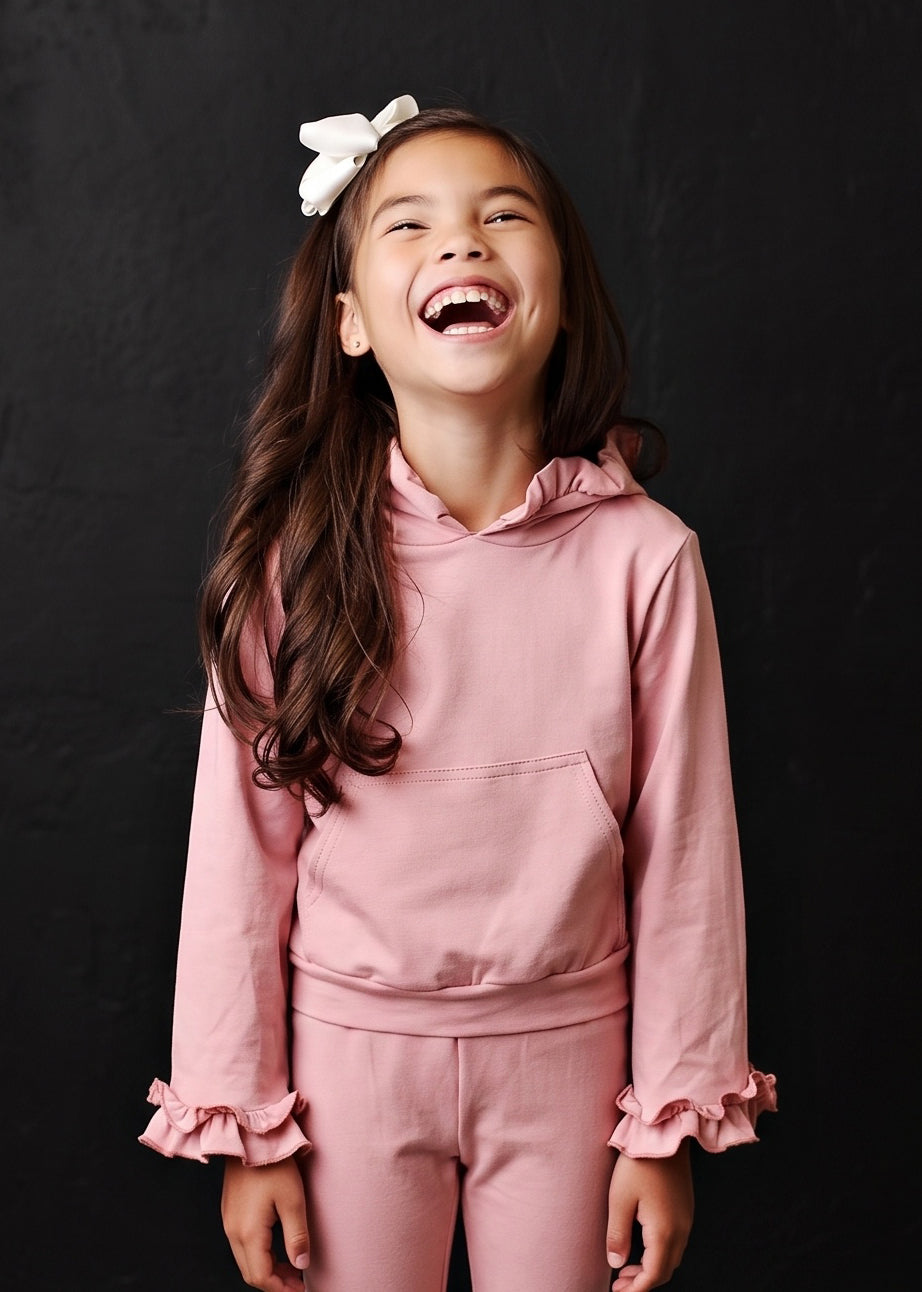 Blush Pink Hooded Set