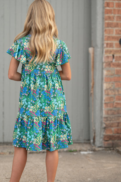 Emmy Green Floral Dress
