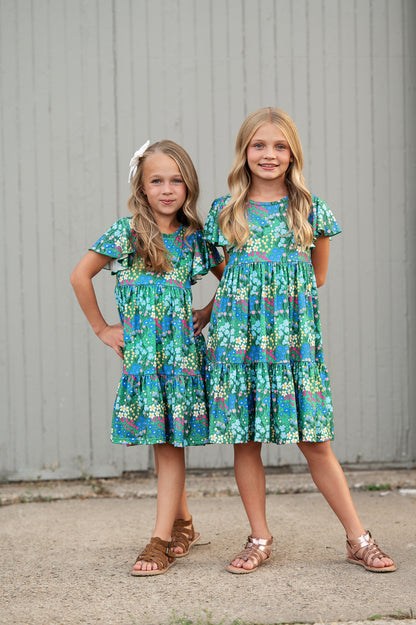 Emmy Green Floral Dress