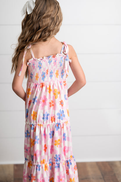 Flower Tiered Dress