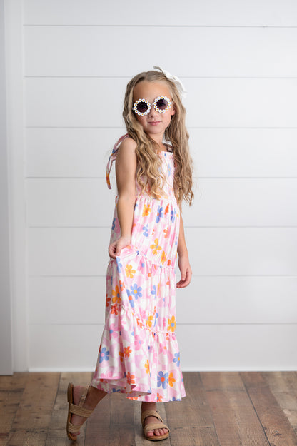 Flower Tiered Dress