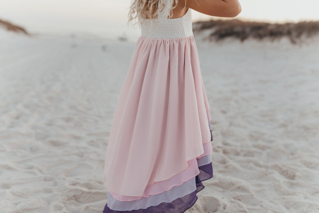 Lavender Hi-Lo Dress