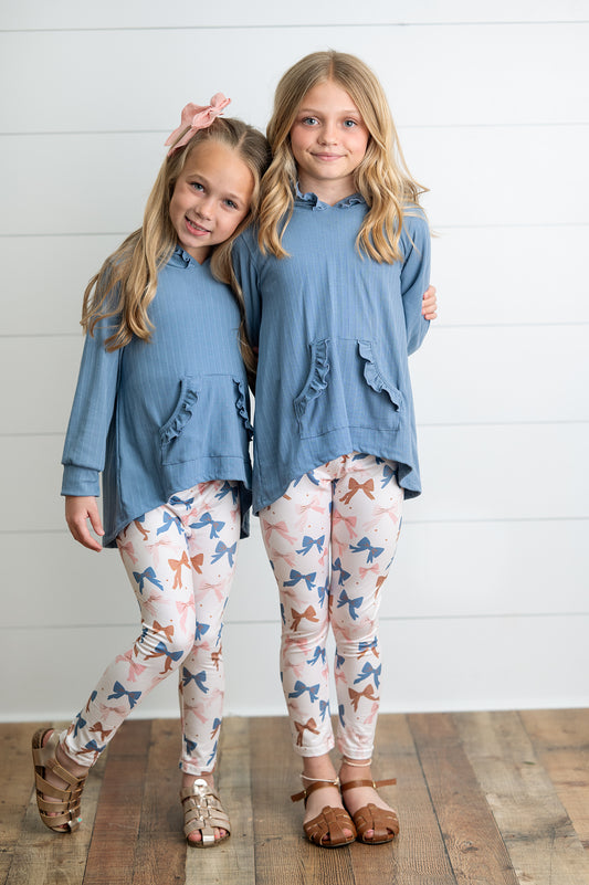 Hi-Lo Bow Pant Set