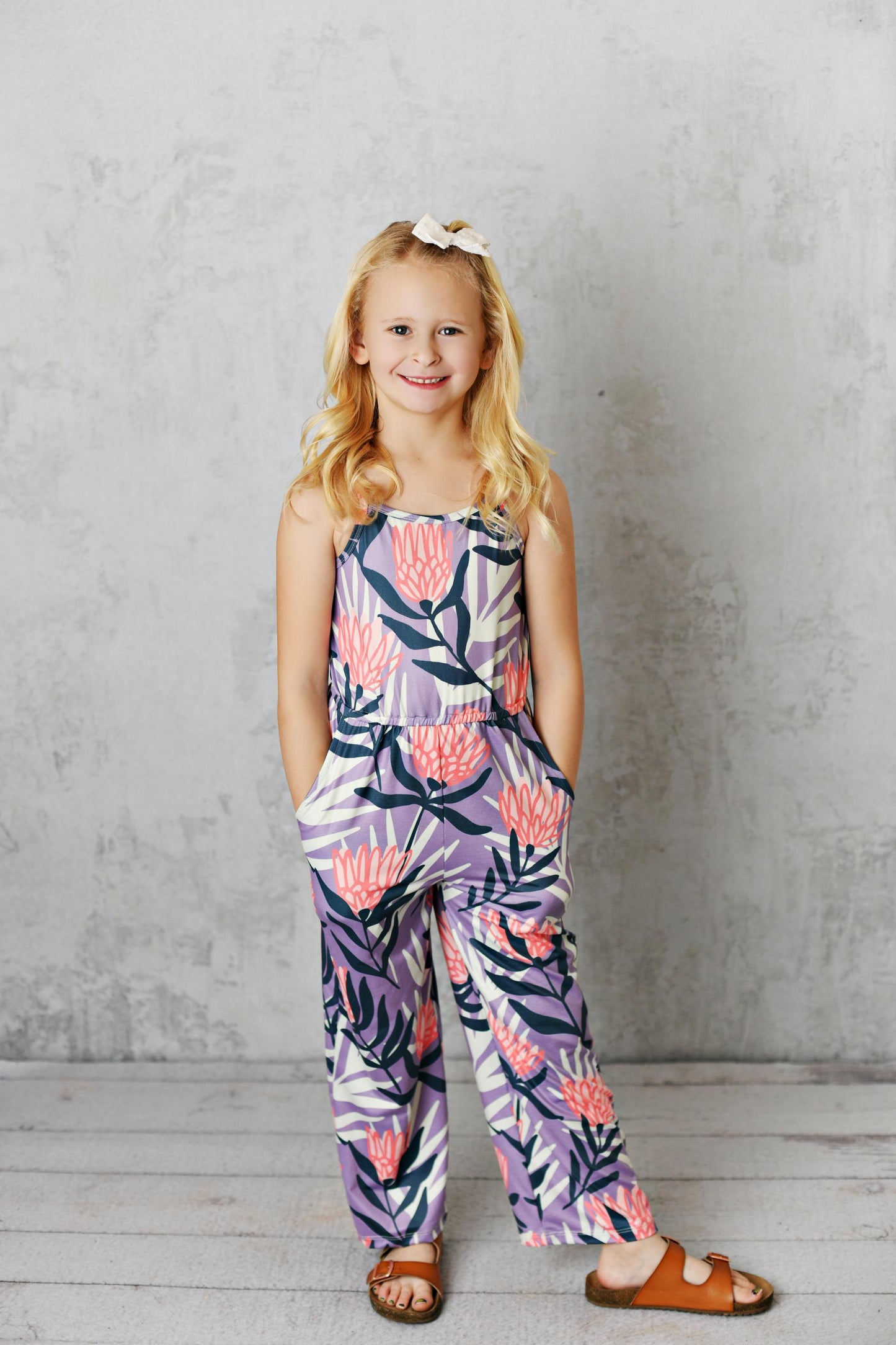 Lavender Floral Jumpsuit