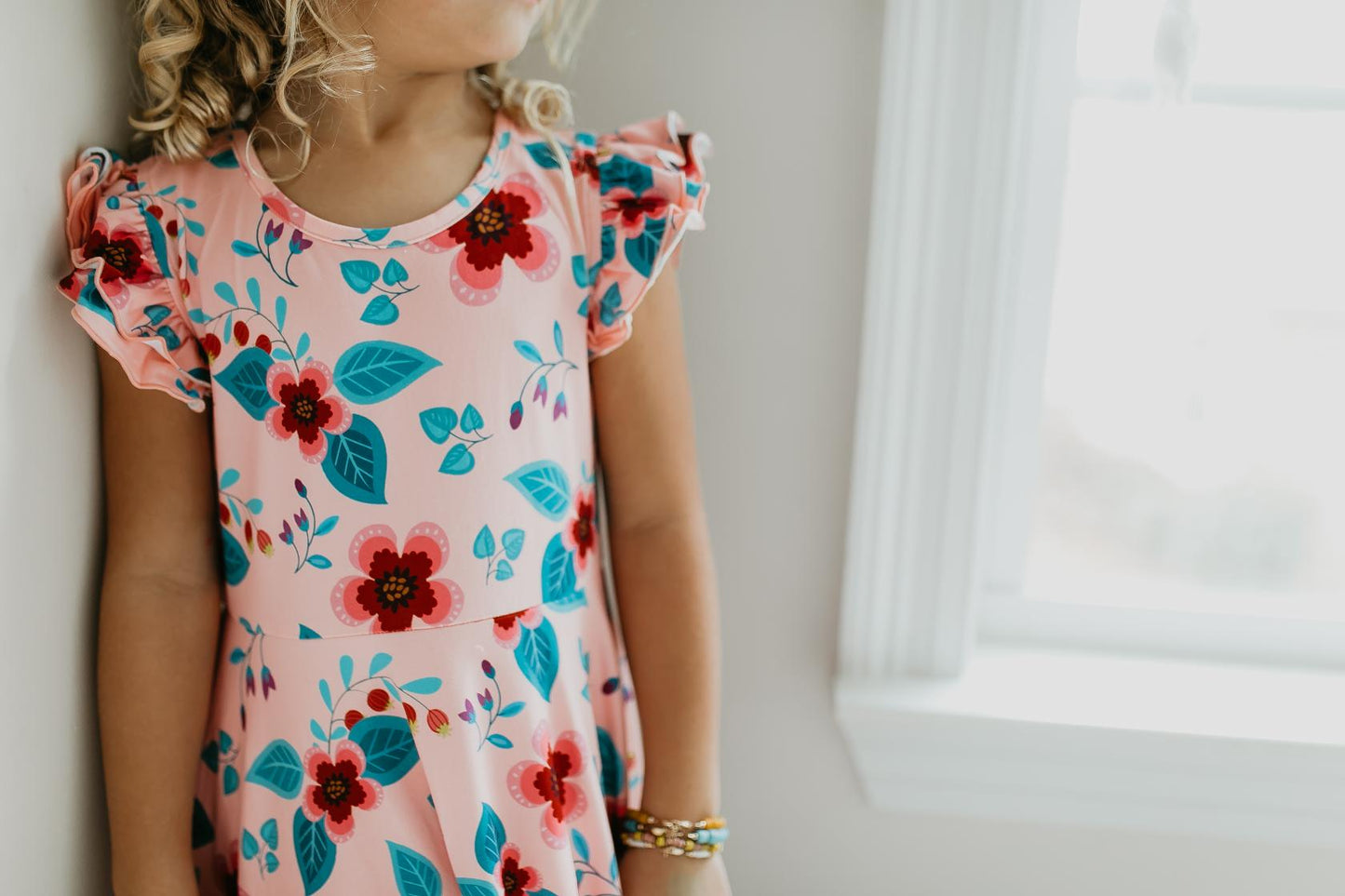 Peach Ruffles Dress