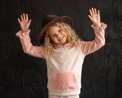 Pink Bow Lucy Hooded Set