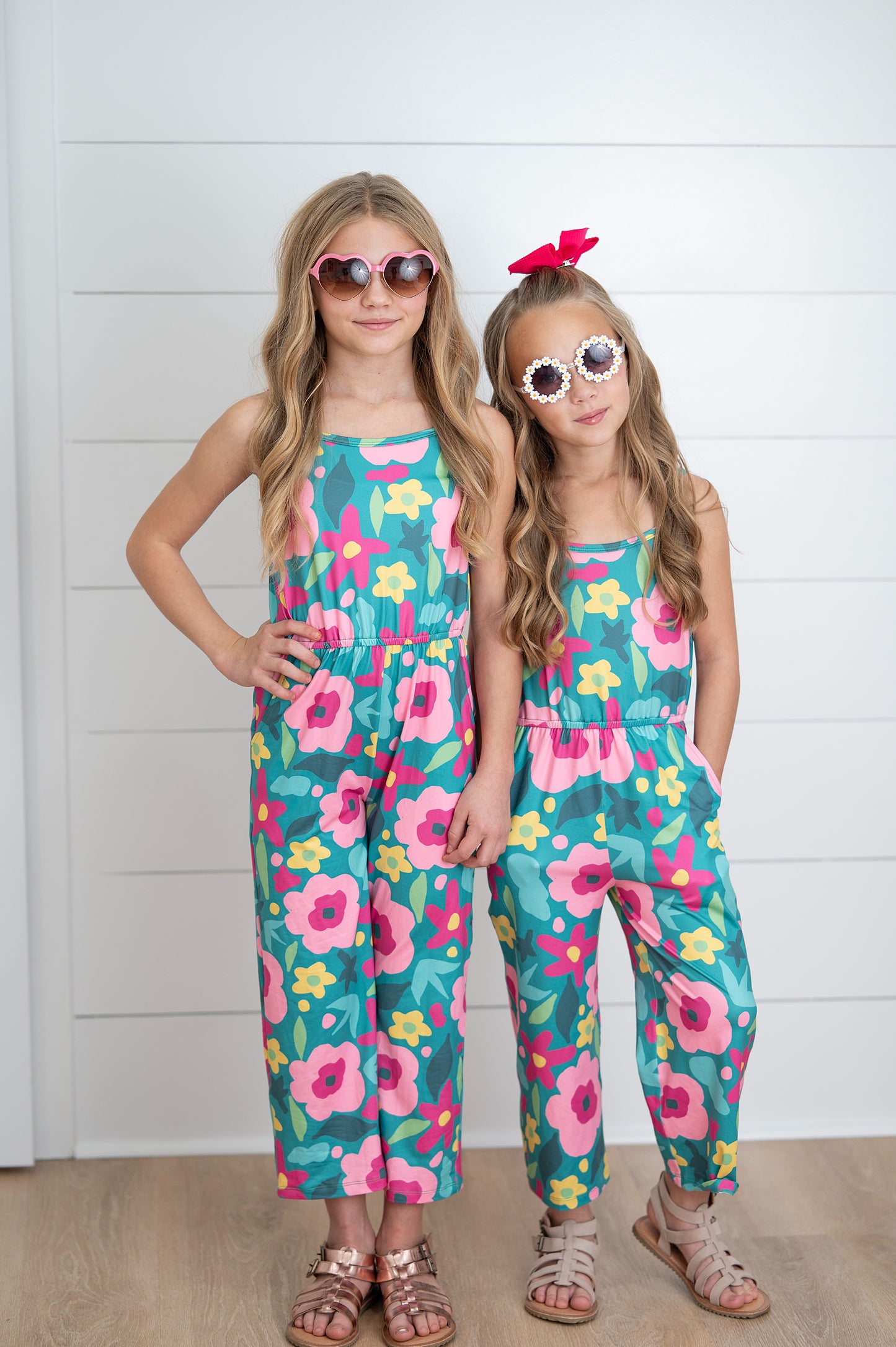 Millie Green Floral Jumpsuit