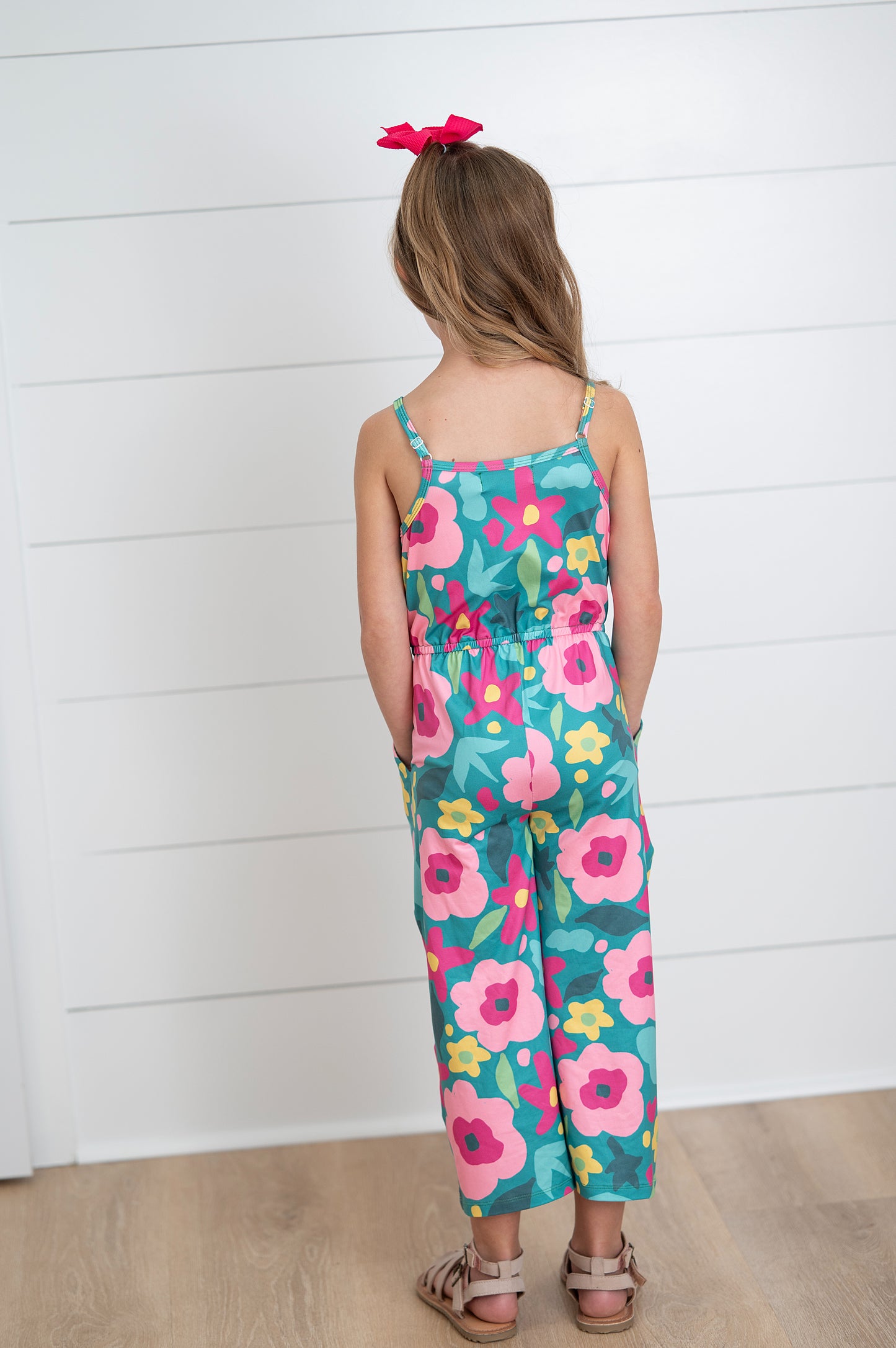 Millie Green Floral Jumpsuit