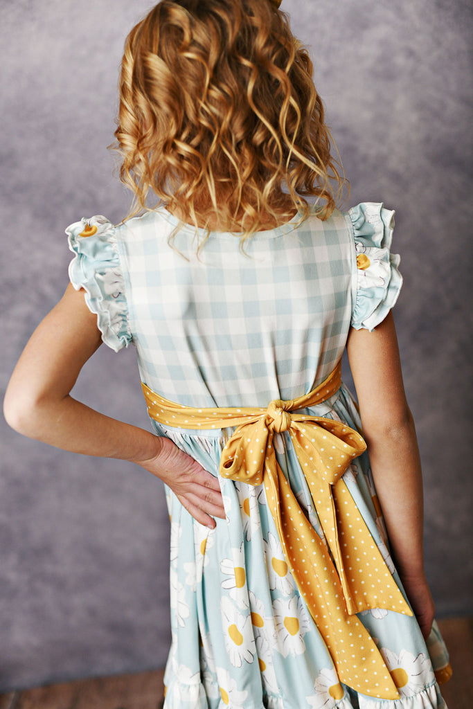 Daisy Tie Twirl Dress
