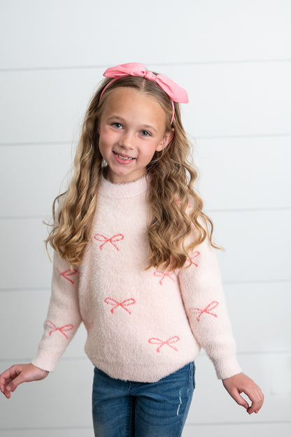 Pink Bow Sweater