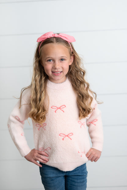Pink Bow Sweater