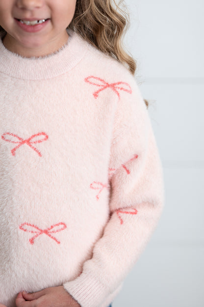 Pink Bow Sweater