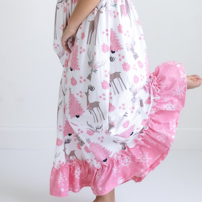 Pink Deer Lounge Play Gown