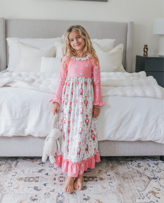 Pink Nutcracker Lounge Gown