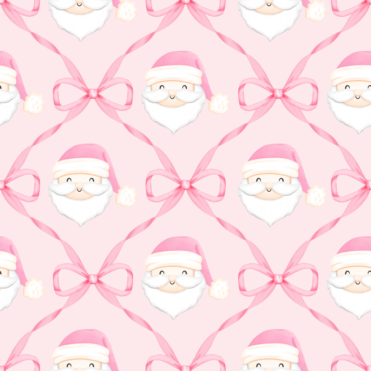 Pink Santa Bow Lounge Gown