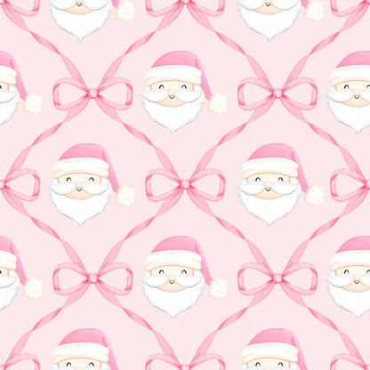 Pink Santa Bow Lounge Gown