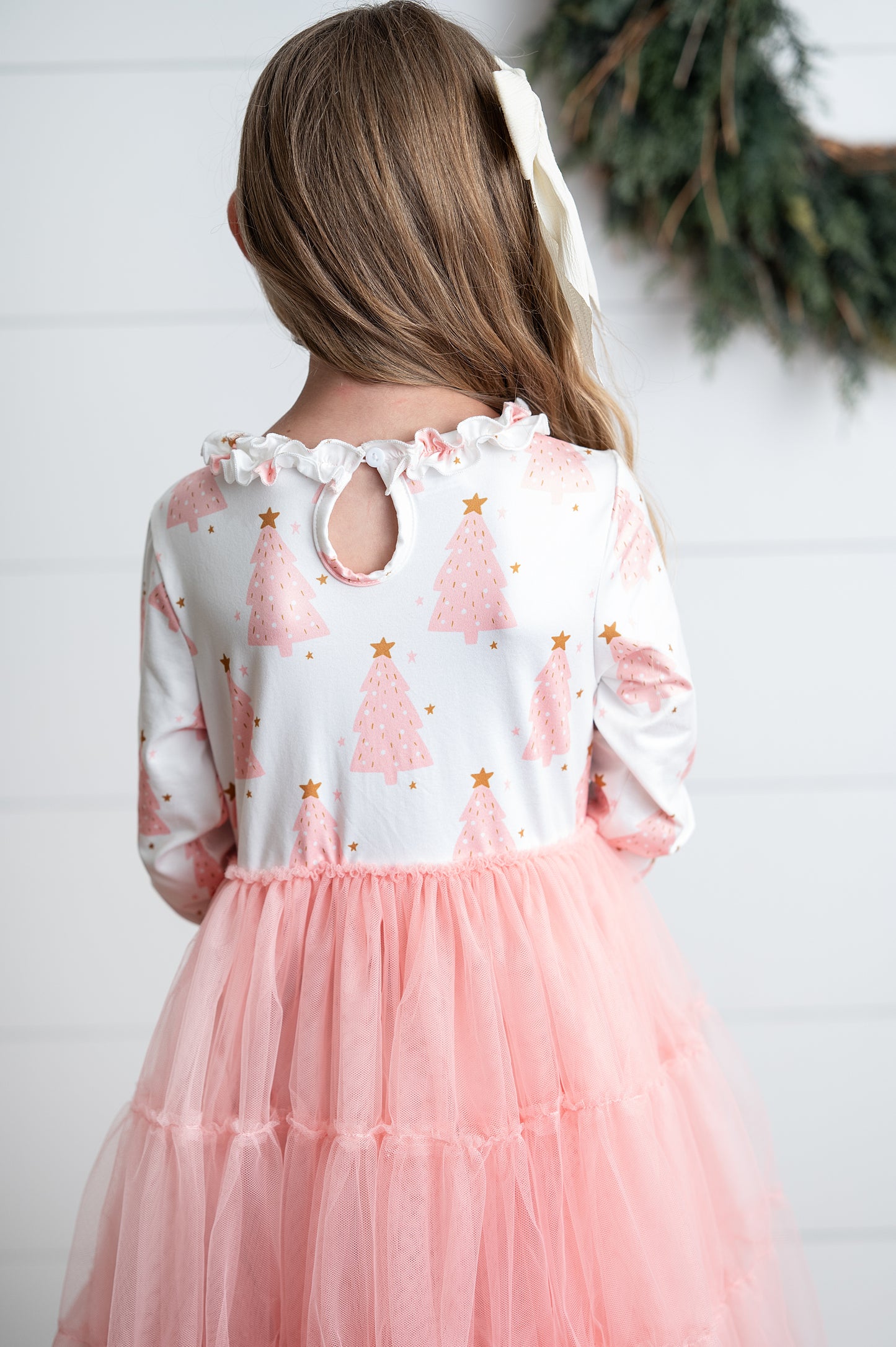 Pink Tree Tulle Dress